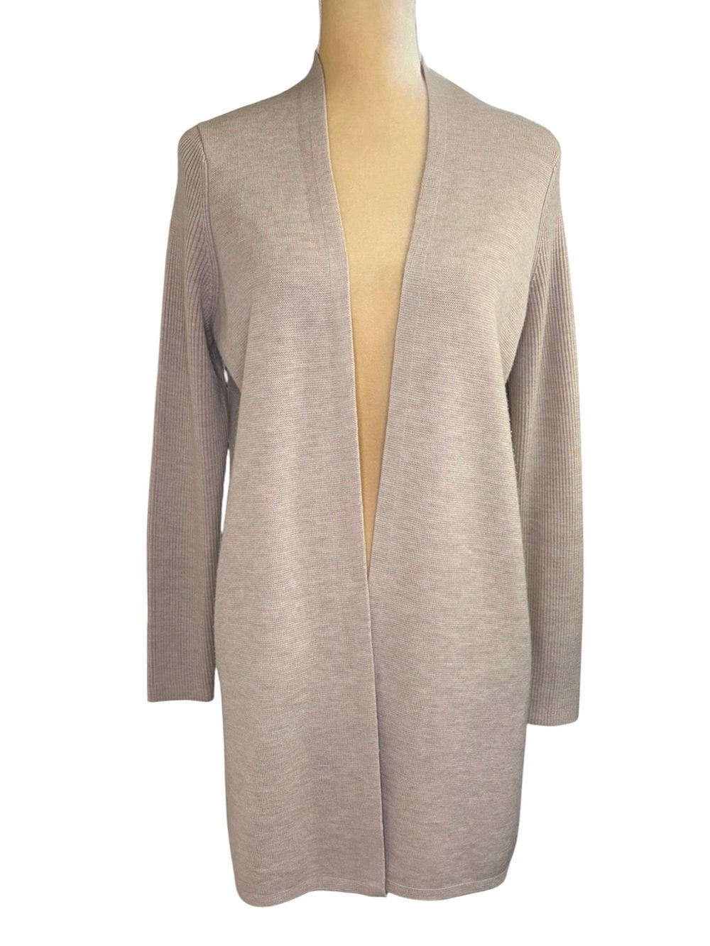 Banana Republic Merino Blend Long Open-Front Cardigan Small - Picture 2 of 10